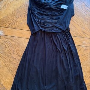 Nue by Shani Elegant Black Long Sleeve Dress